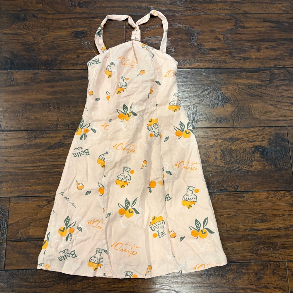 Wild Fable Peach Floral Mini Dress - Picture 3 of 6